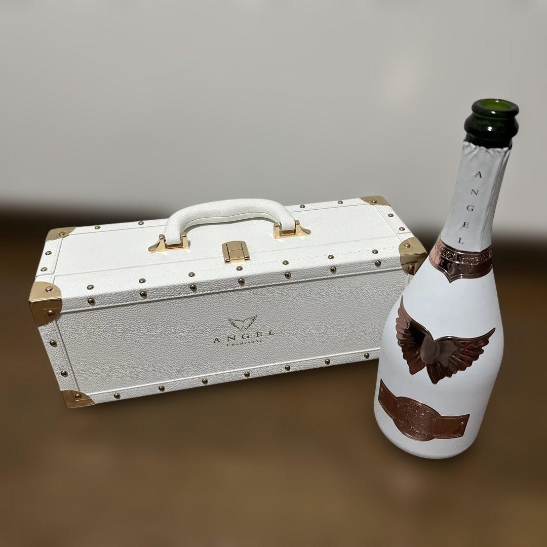ANGEL シャンパン 白 空瓶ケース付き - メルカリ