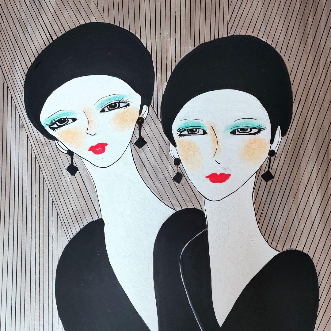 デッドストック！上質朱漆に優美な羊歯沈金の映える二段重（検重箱お重