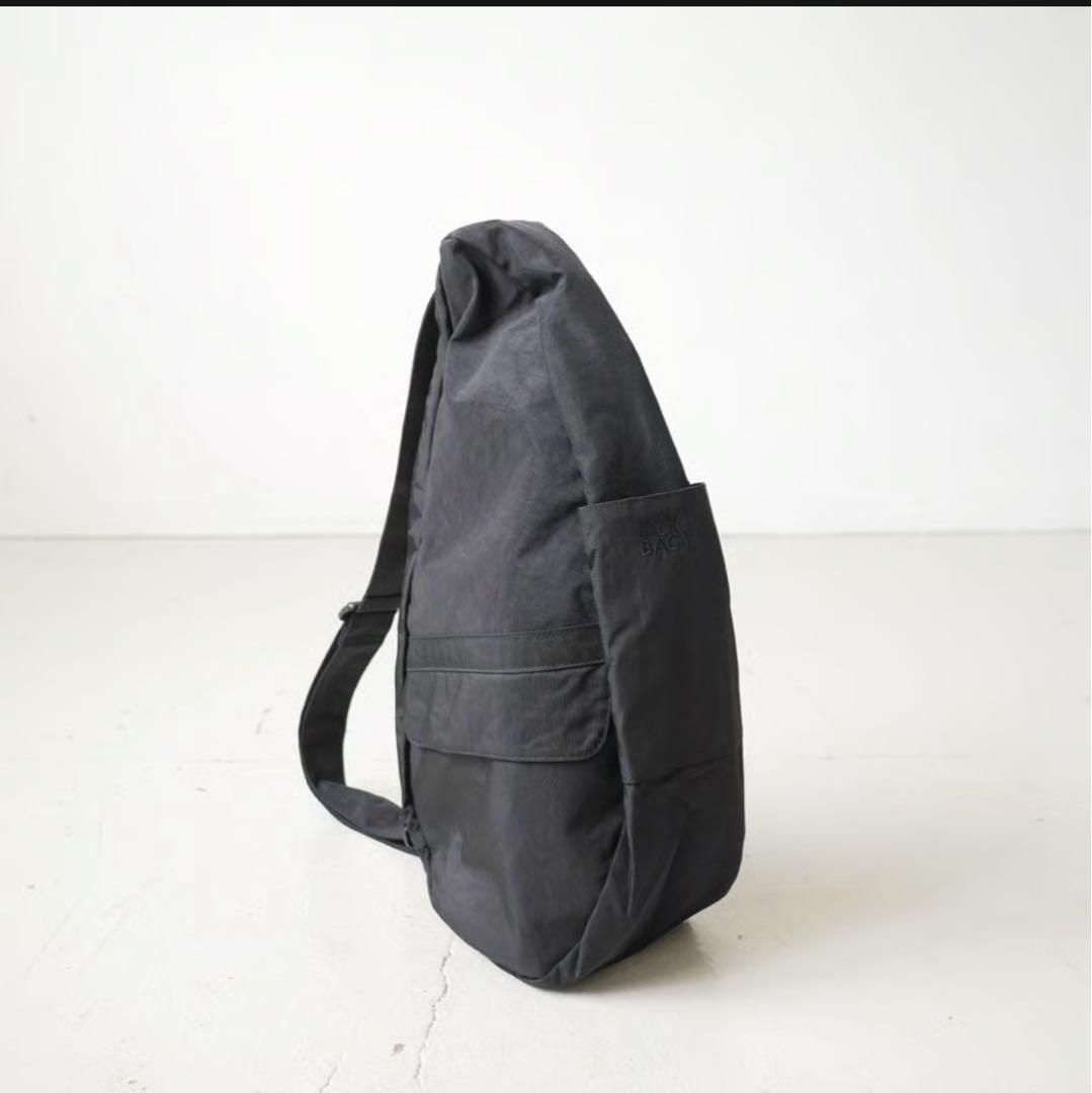 【ちっち様】テクスチャードナイロン Sサイズ ブラック　ヘルシーバックバッグ