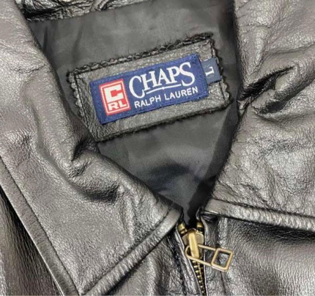 CHAPS ブラック シングルライダースジャケットの通販はau PAY