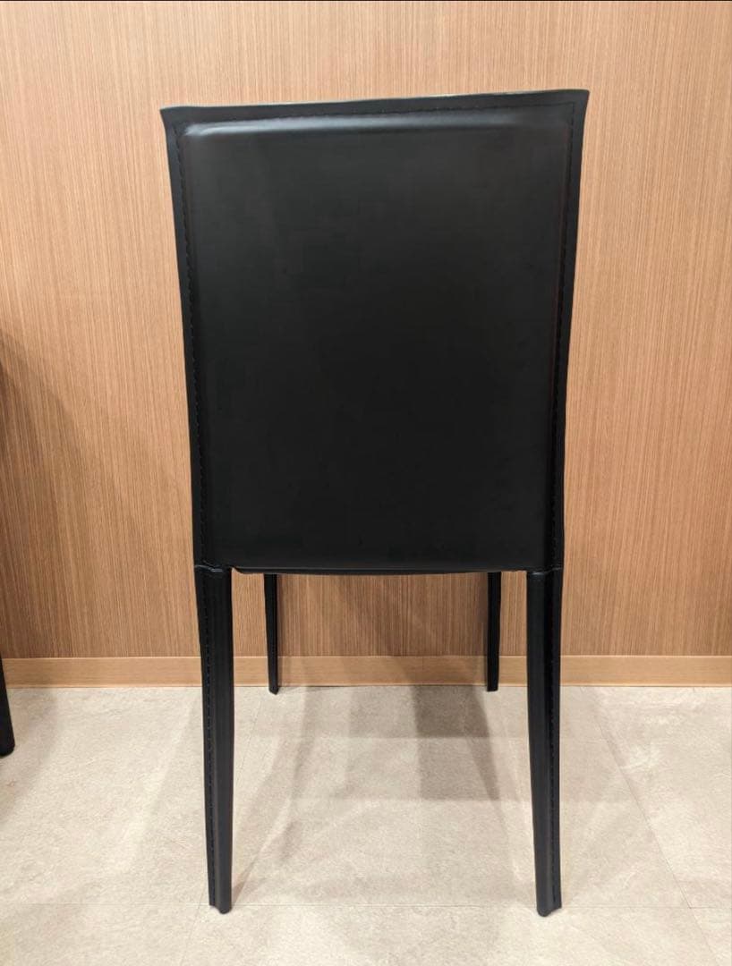 送料込み クラスティーナ ダイニング チェア イス 椅子 ブラック 2脚セット