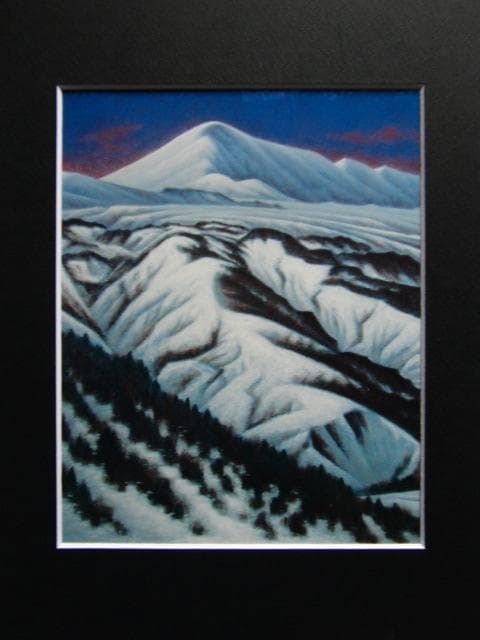 伊藤孝之、【八甲田山】、希少な大判画集より、新品高級額・額装付、状態良好