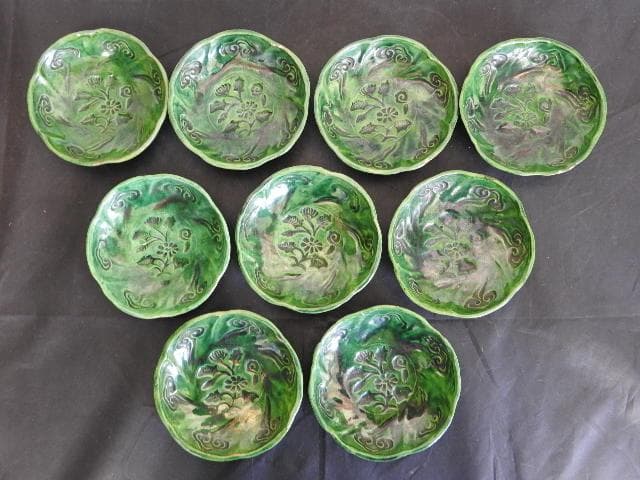 奏焼　小皿　9客　保存箱　ＭＡ639