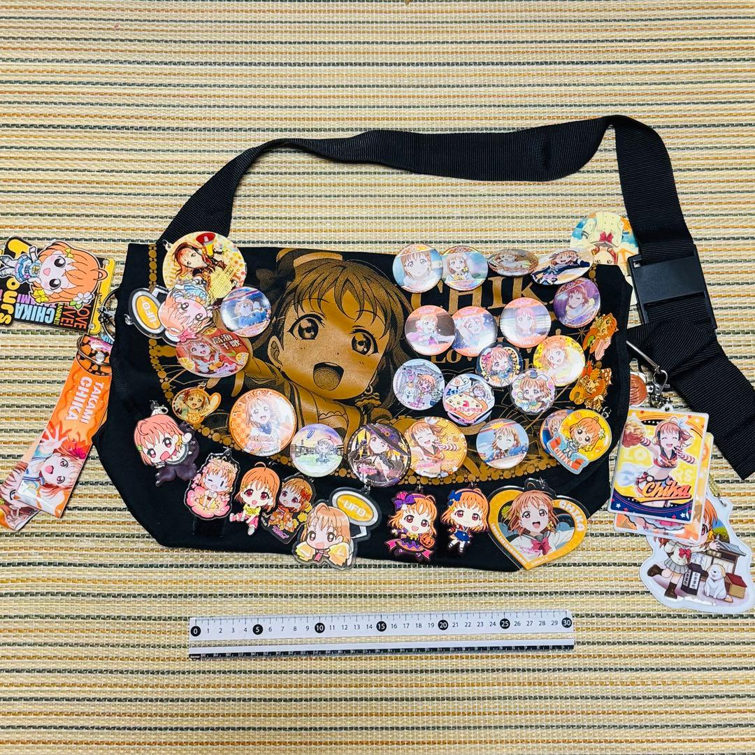 ラブライブサンシャイン 高海千歌 痛バ 缶バッジ バック キーホルダー