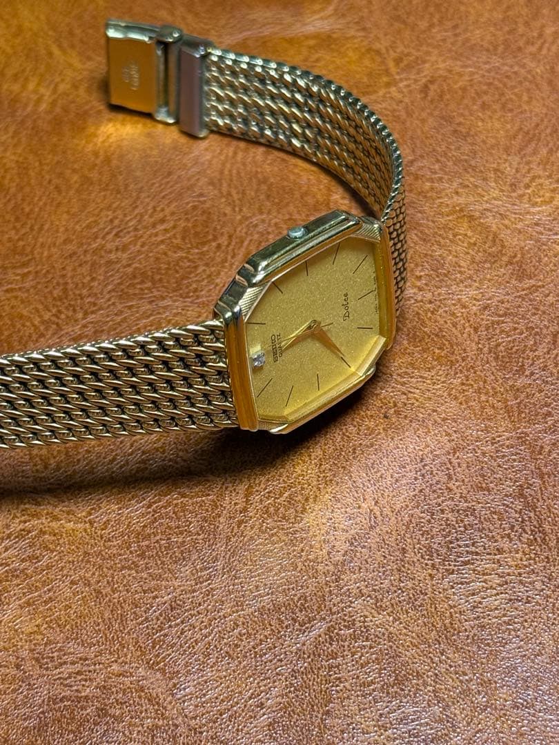 A130希少 稼動品 SEIKO DOLCE スクエア型　80年代ヴィンテージ