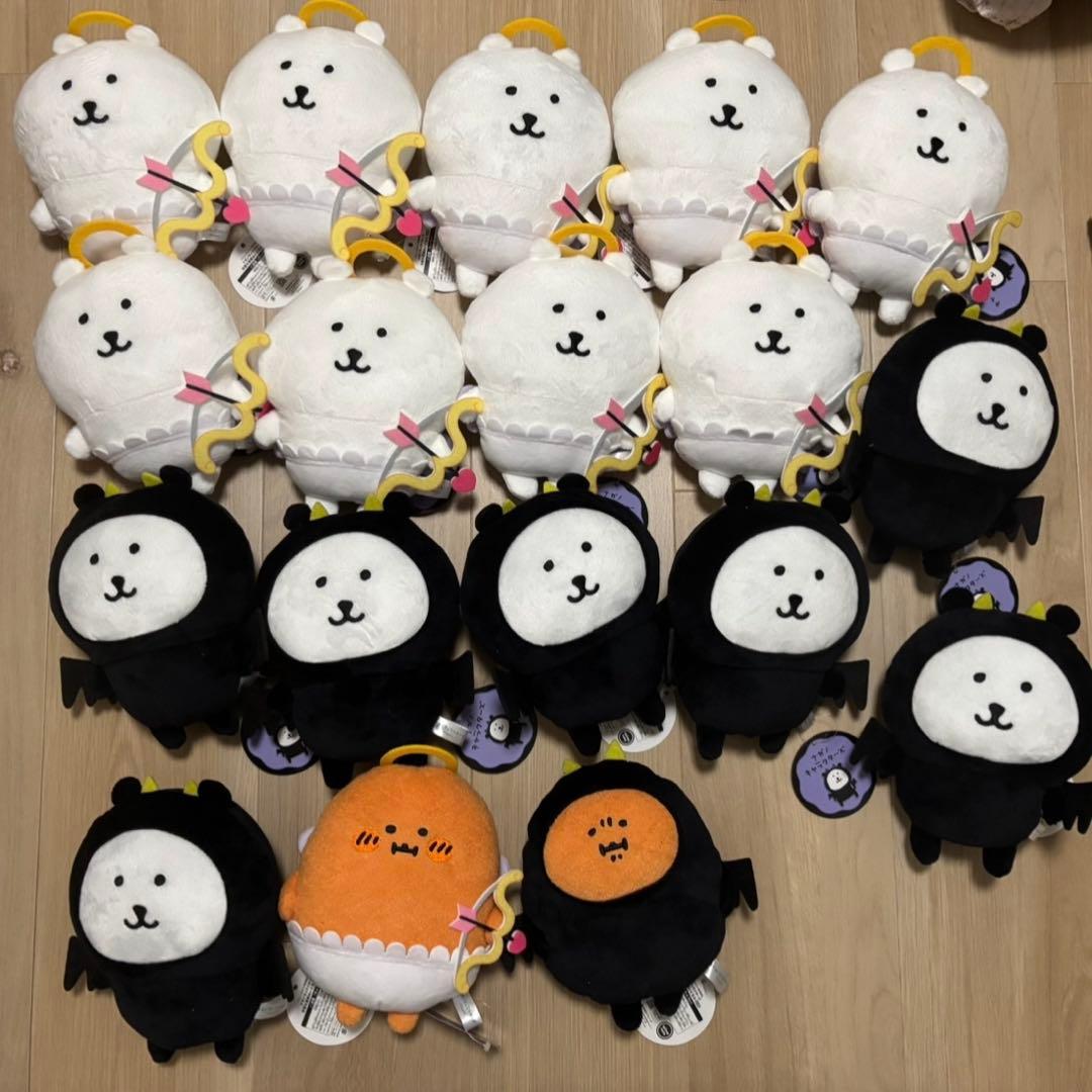 ナガノキャラクターズ 天使&悪魔ぬいぐるみ 18個 セット