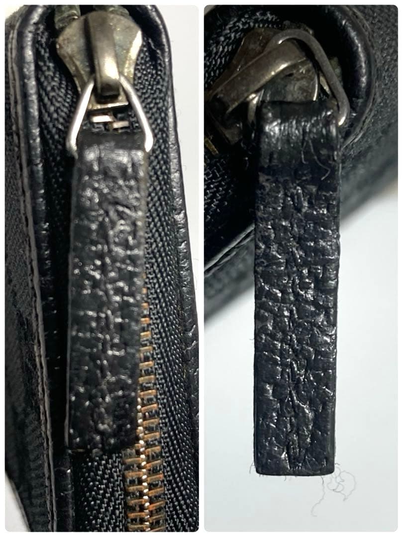 良品　GUCCI グッチ　GGキャンバス ケース　カードケース　ブラック