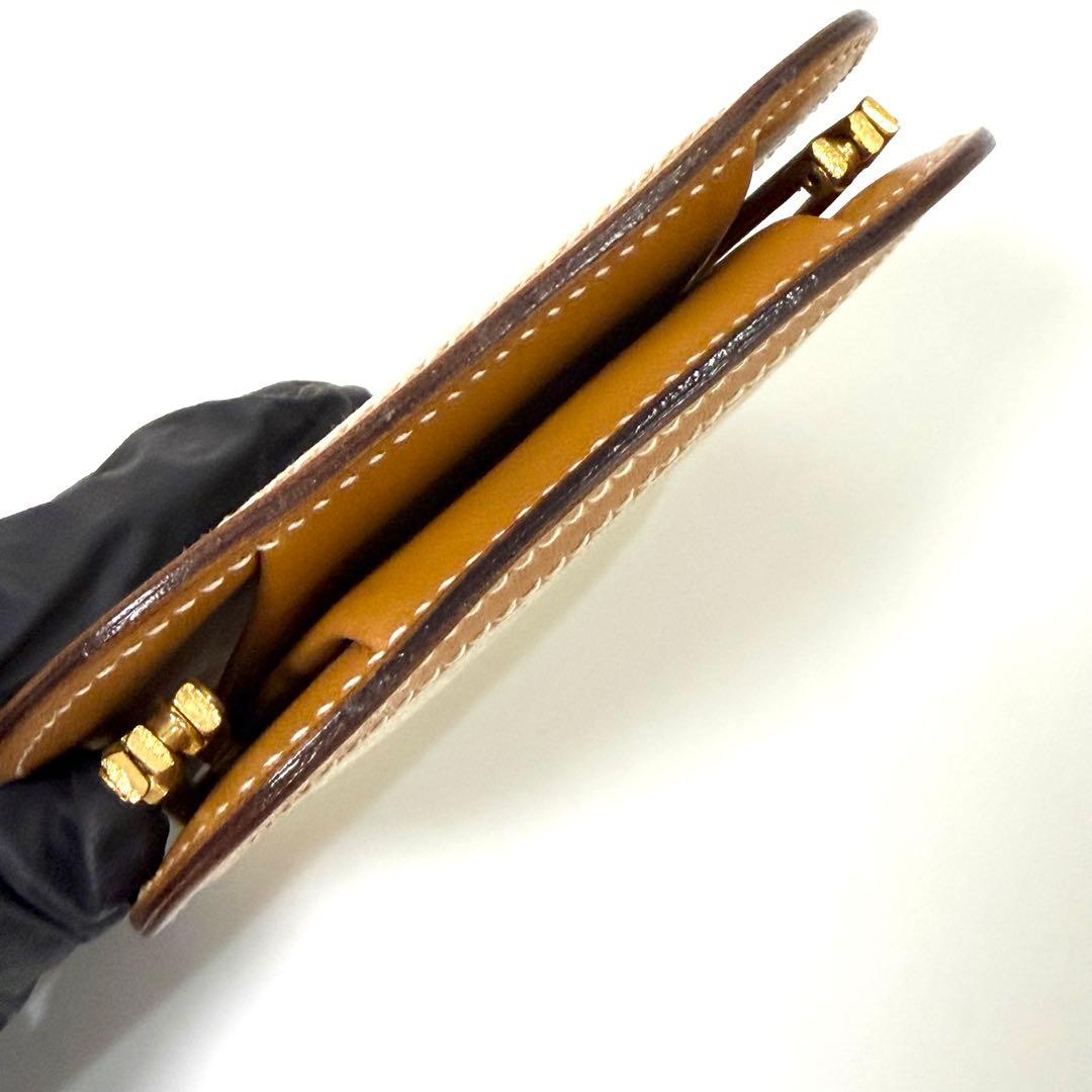 GUCCI グッチ GG柄 がま口 ケース 小銭入れ ベージュ ブラウン