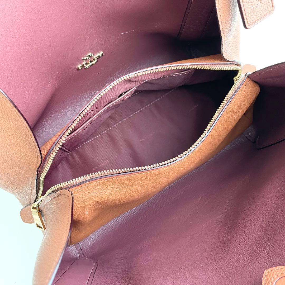 コーチ COACH ハンドバッグ ハドリー ホーボー レザー ほぼ新品