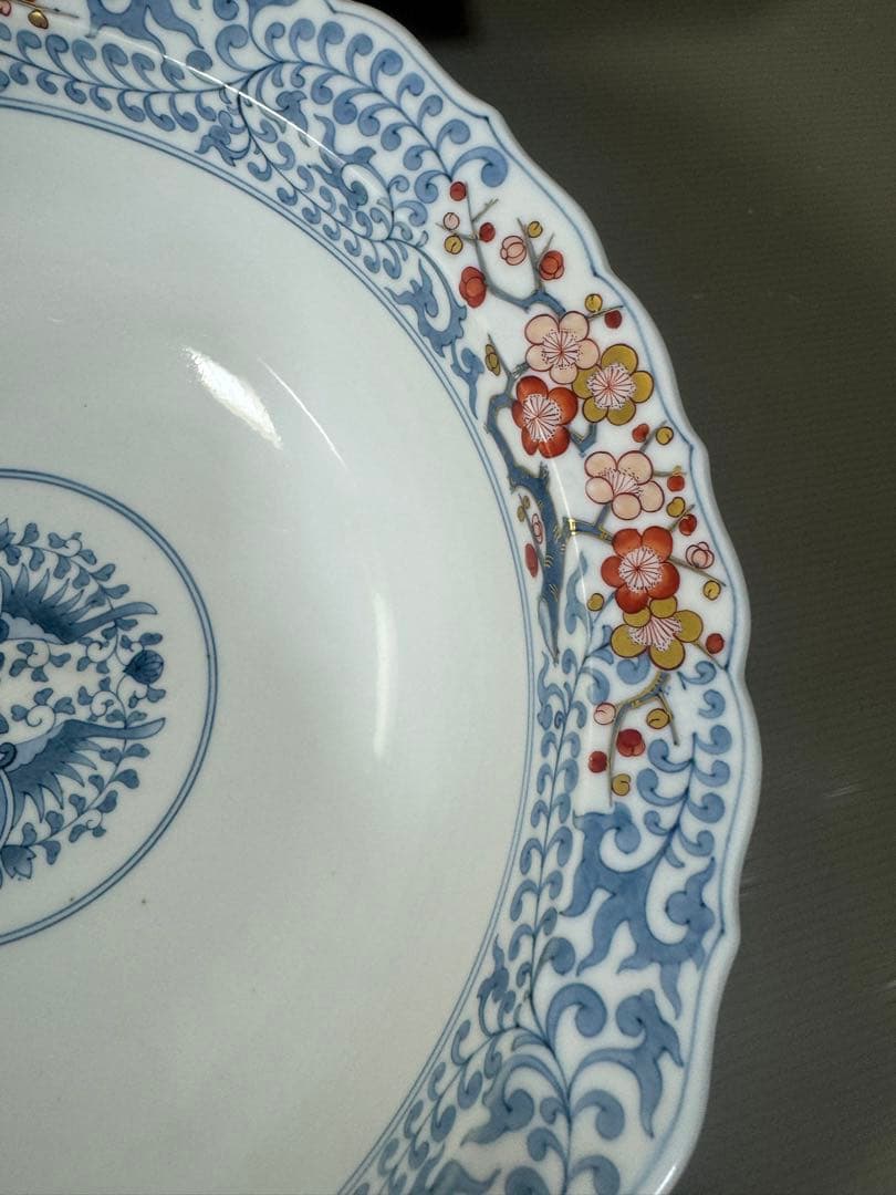 2487 福右衛門作 古伊万里 献上手染錦 深鉢 - メルカリ