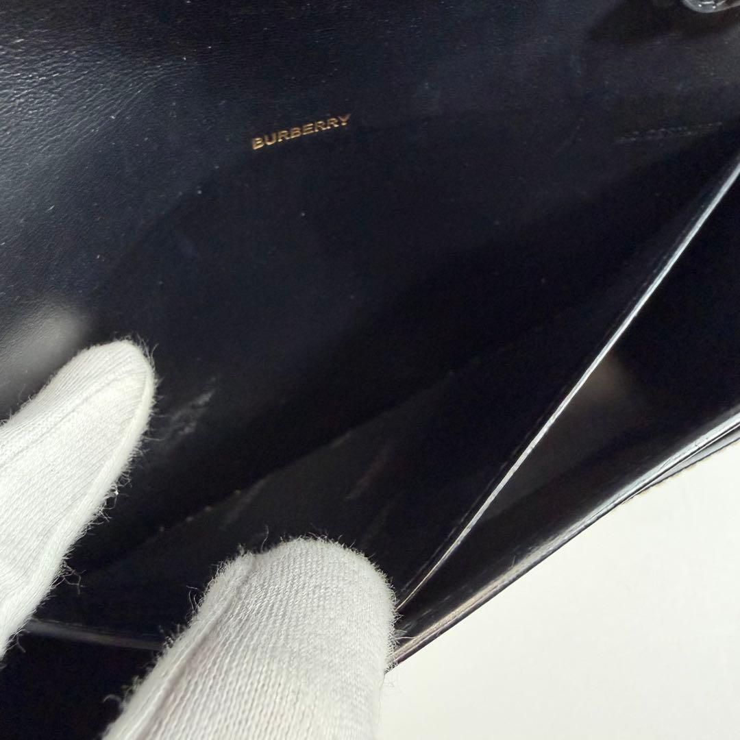 【極美品】バーバリー　ショルダーバッグ　ノバチェック　カーフレザー　PVC