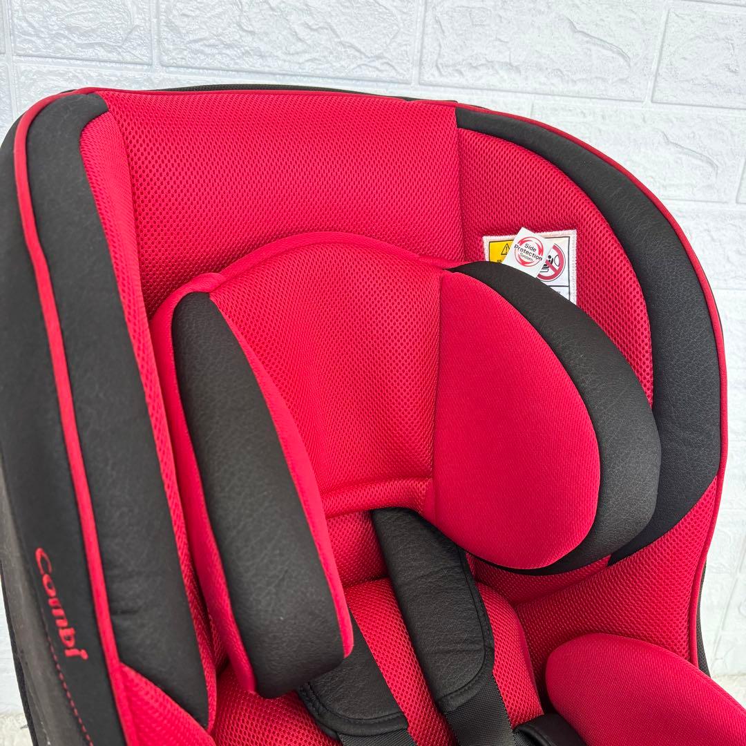 極美品 コンビ チャイルドシート ミニマグランデ EG UB レッド 新生児から