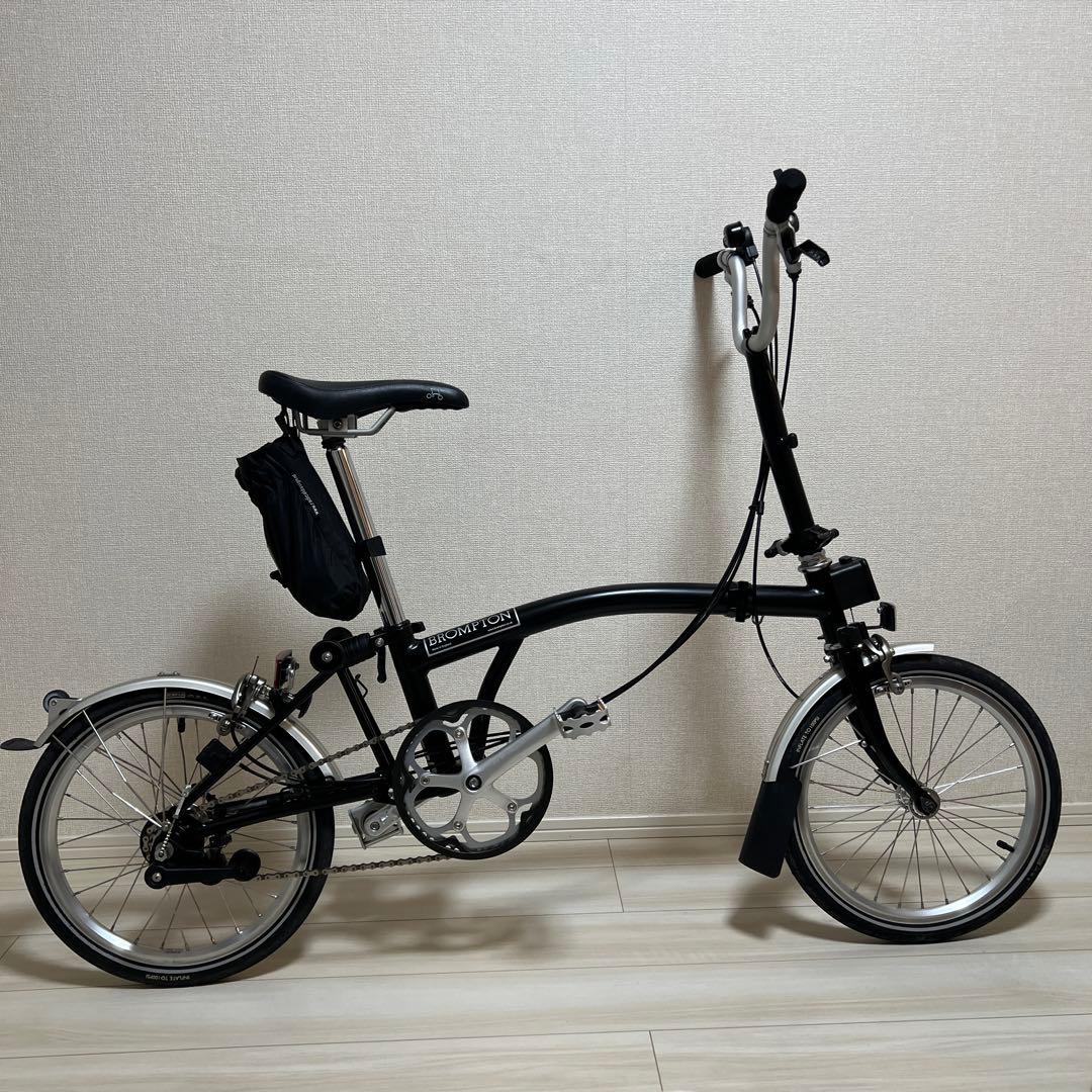か*じ様 ブロンプトン 折り畳み自転車 M6L 黒
