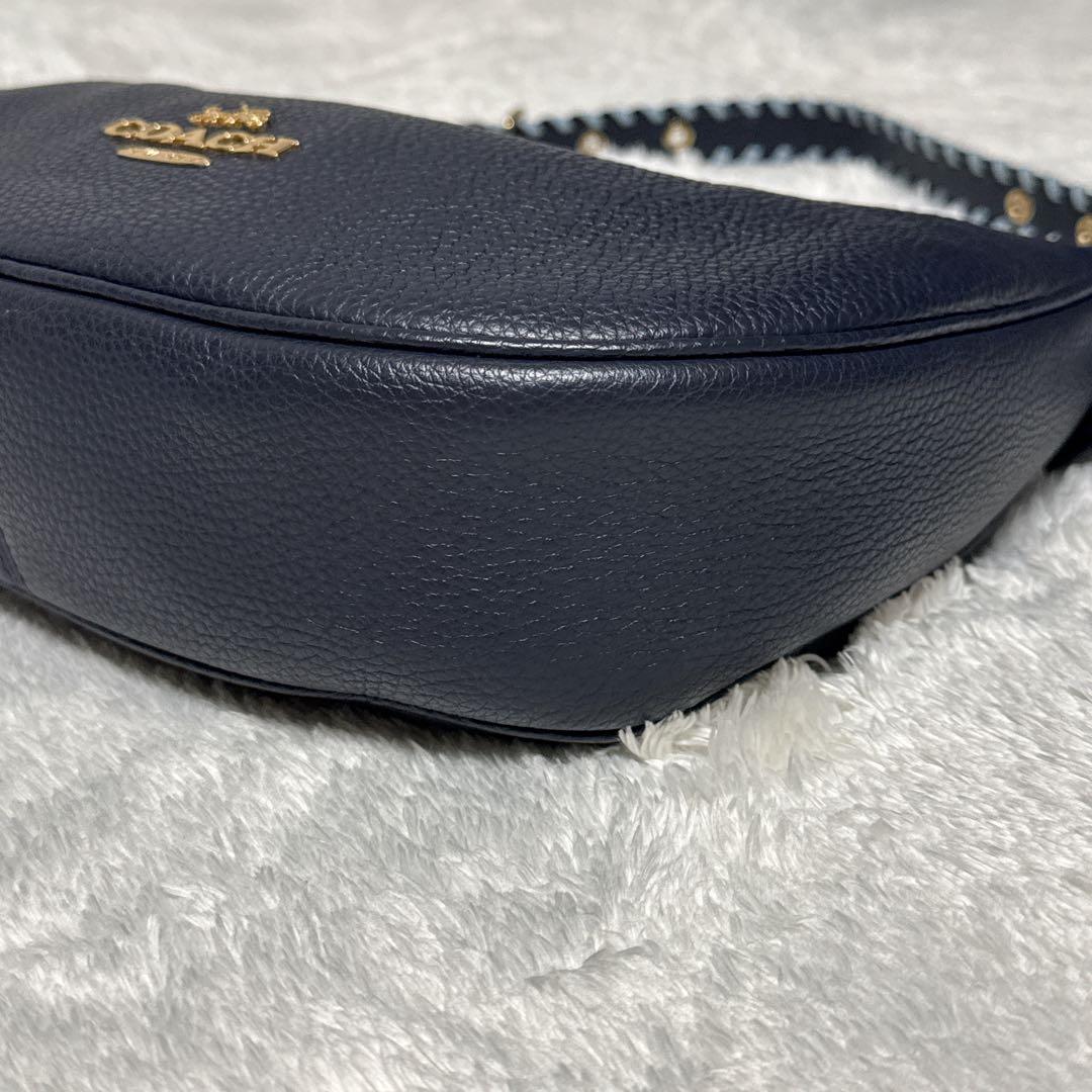 【希少✨️】COACH コーチ ワンショルダーバッグ ベイリー ホーボー ネイビー