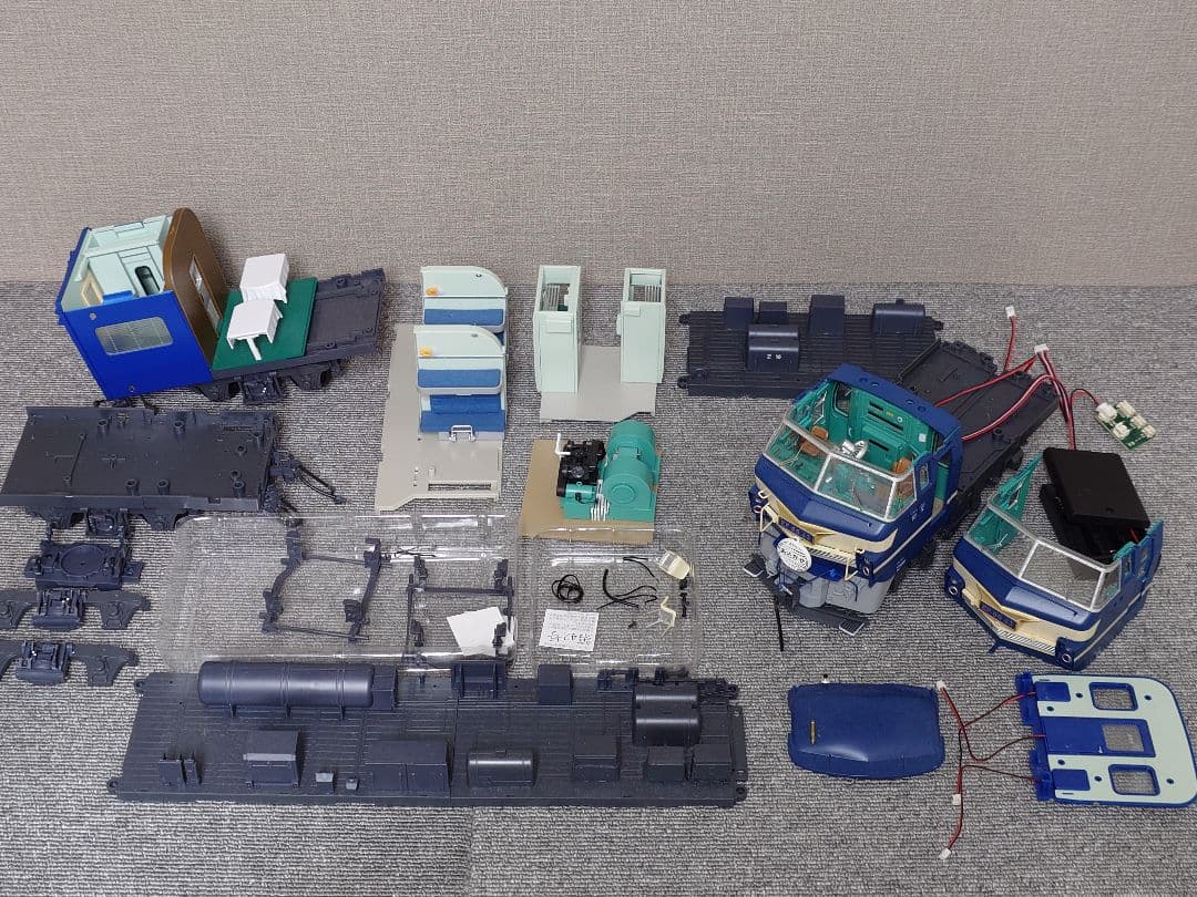 全120号全部品＆ディスプレイ台セット アシェット ブルートレイン3車両