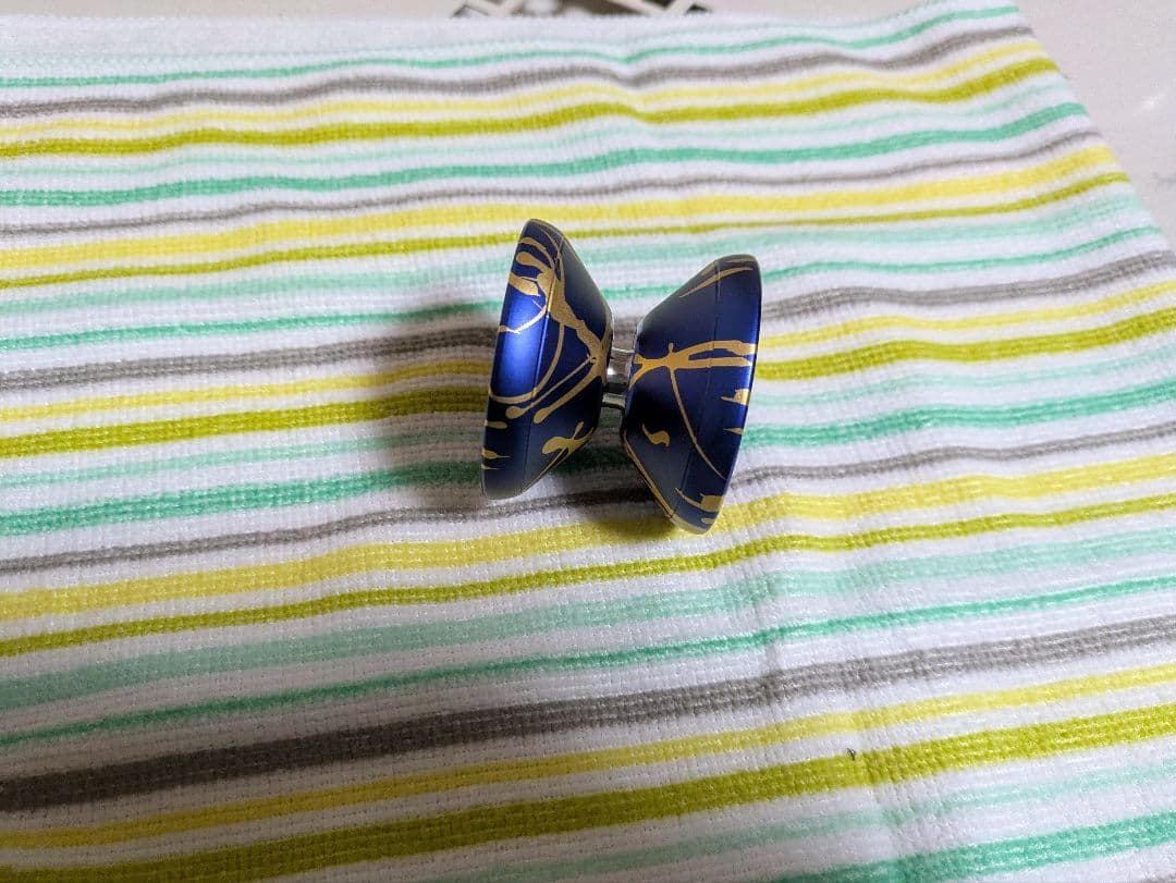 Krown クラウンヨーヨー　ブルーゴールドスプラッシュ