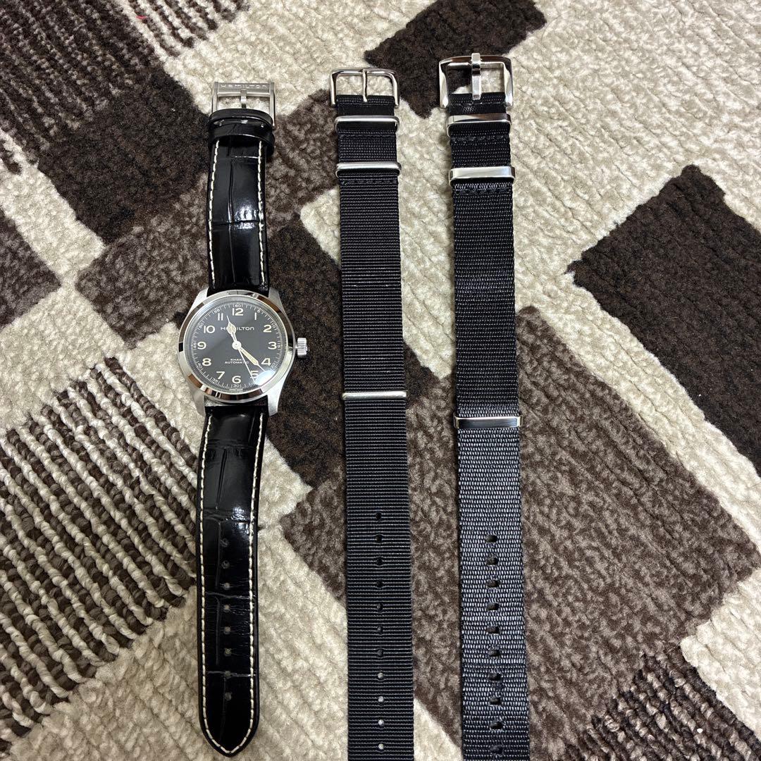 HAMILTON 自動巻き腕時計 ブラック　ハミルトン　マーフ　38ミリ