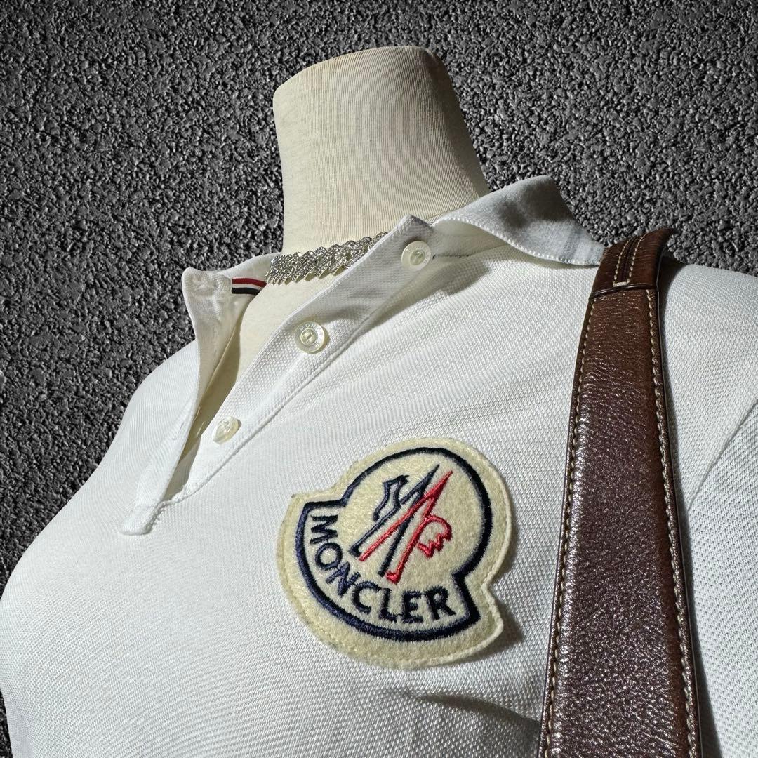 国内正規 00s モンクレール デカワッペンロゴ ポロシャツ y2k平成ギャル