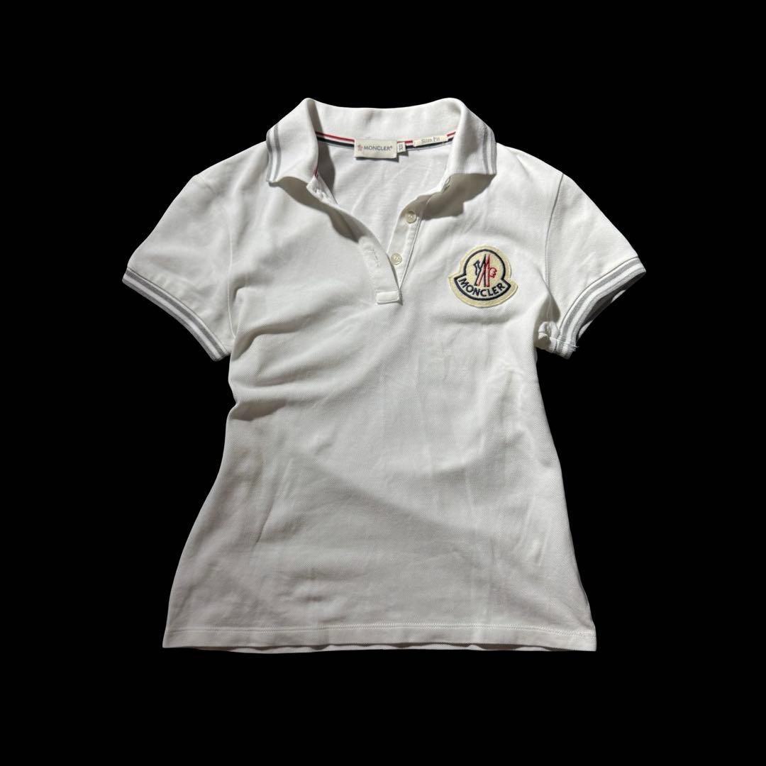 国内正規 00s モンクレール デカワッペンロゴ ポロシャツ y2k平成ギャル