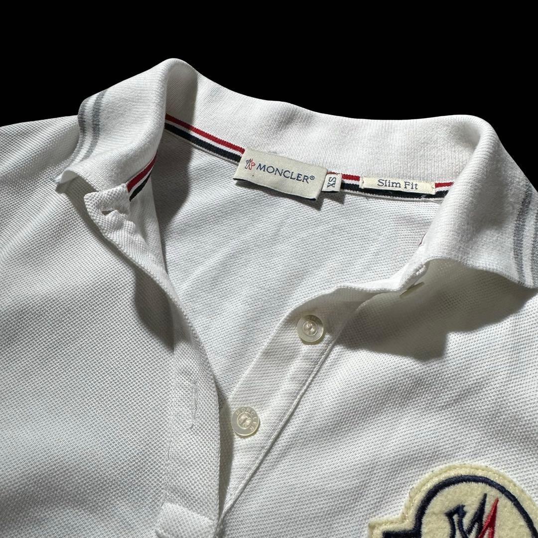国内正規 00s モンクレール デカワッペンロゴ ポロシャツ y2k平成ギャル
