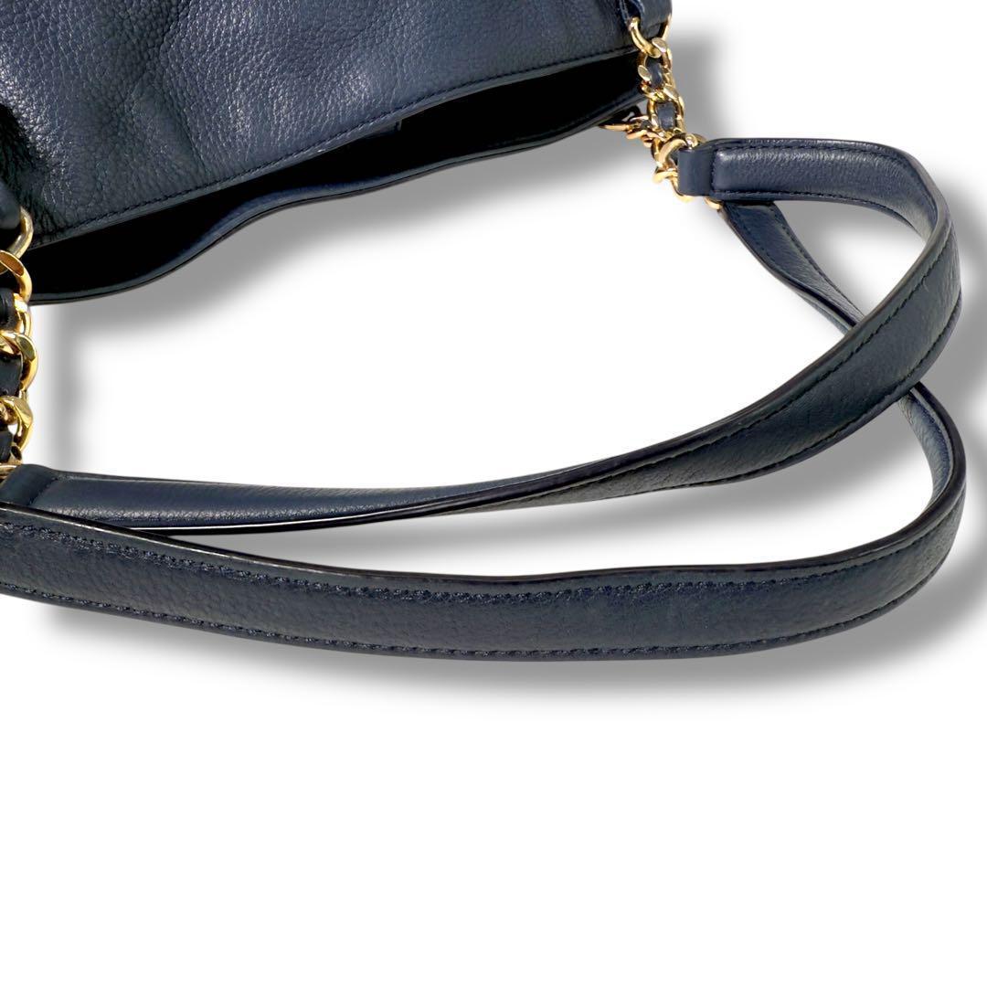 《美品》レア品 トリーバーチ ショルダーバック オールレザー チェーン 収納