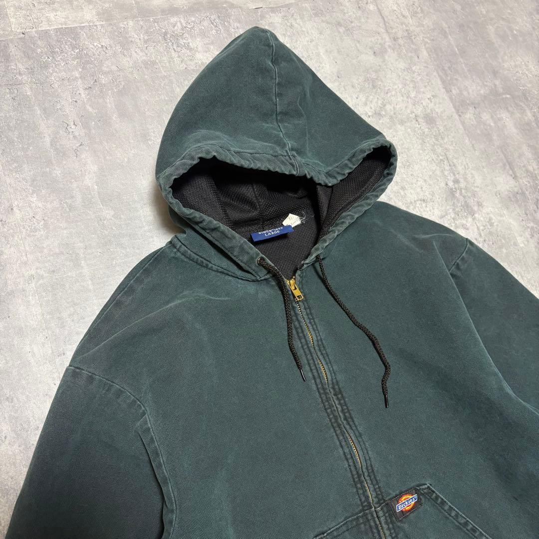 90s Dickies ダック　アクティブジャケット　パーカー　モスグリーン