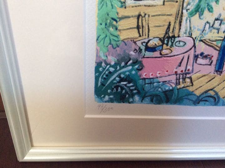 人気シルクスクリーン版画★平野 琳人「ログハウスブランチ」〜直筆サイン