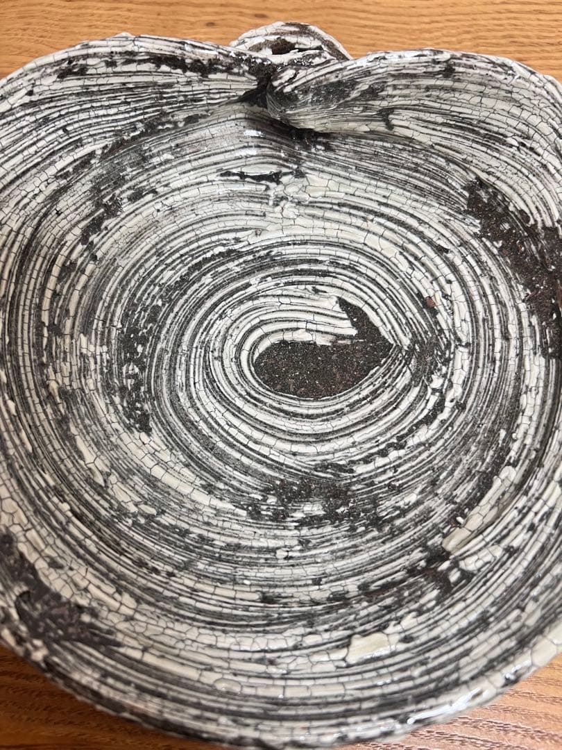 中川自然坊 刷毛目唐津 蛤鉢 入手困難品 美品 8寸鉢