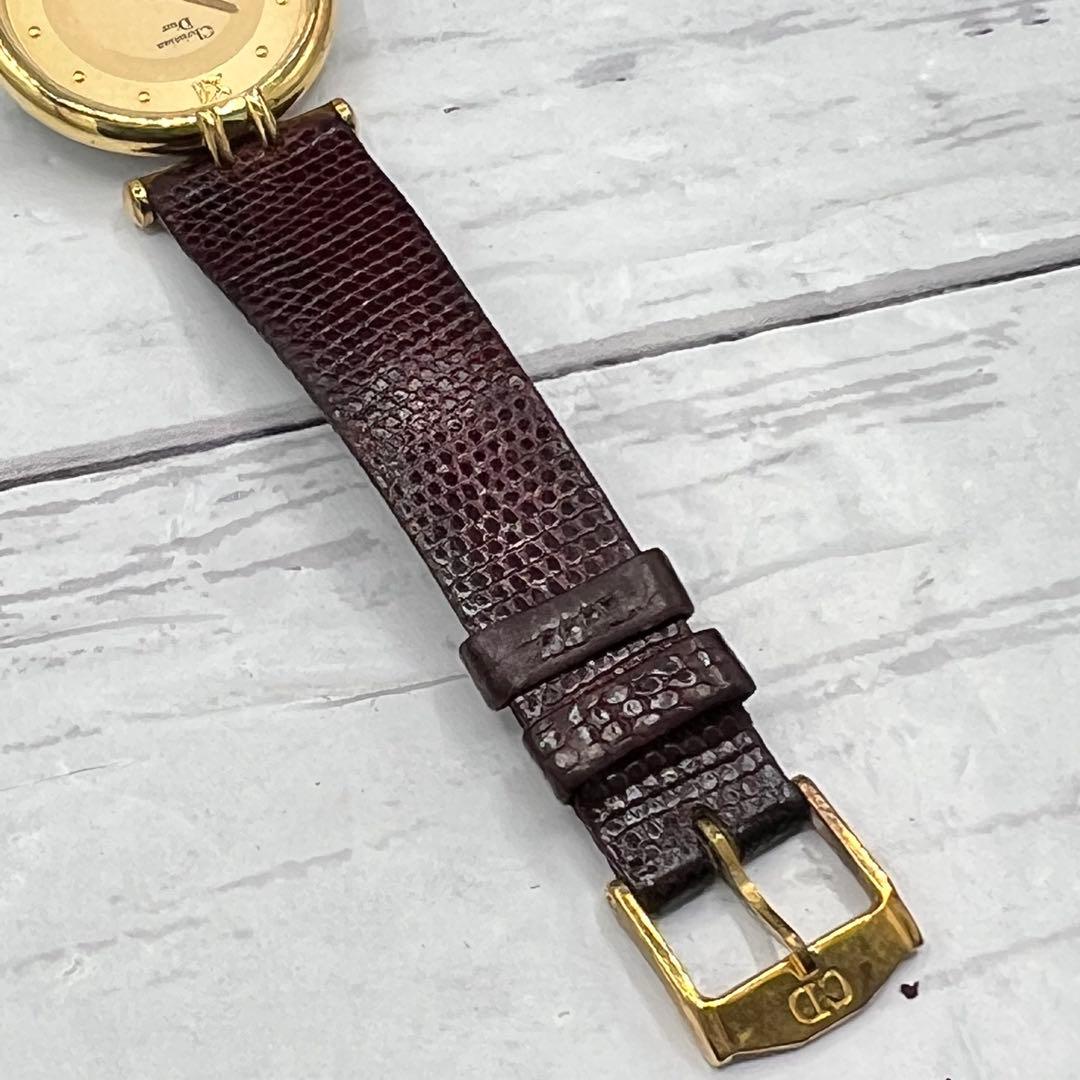 【稼働品】Christian Dior 腕時計 ゴールド文字盤