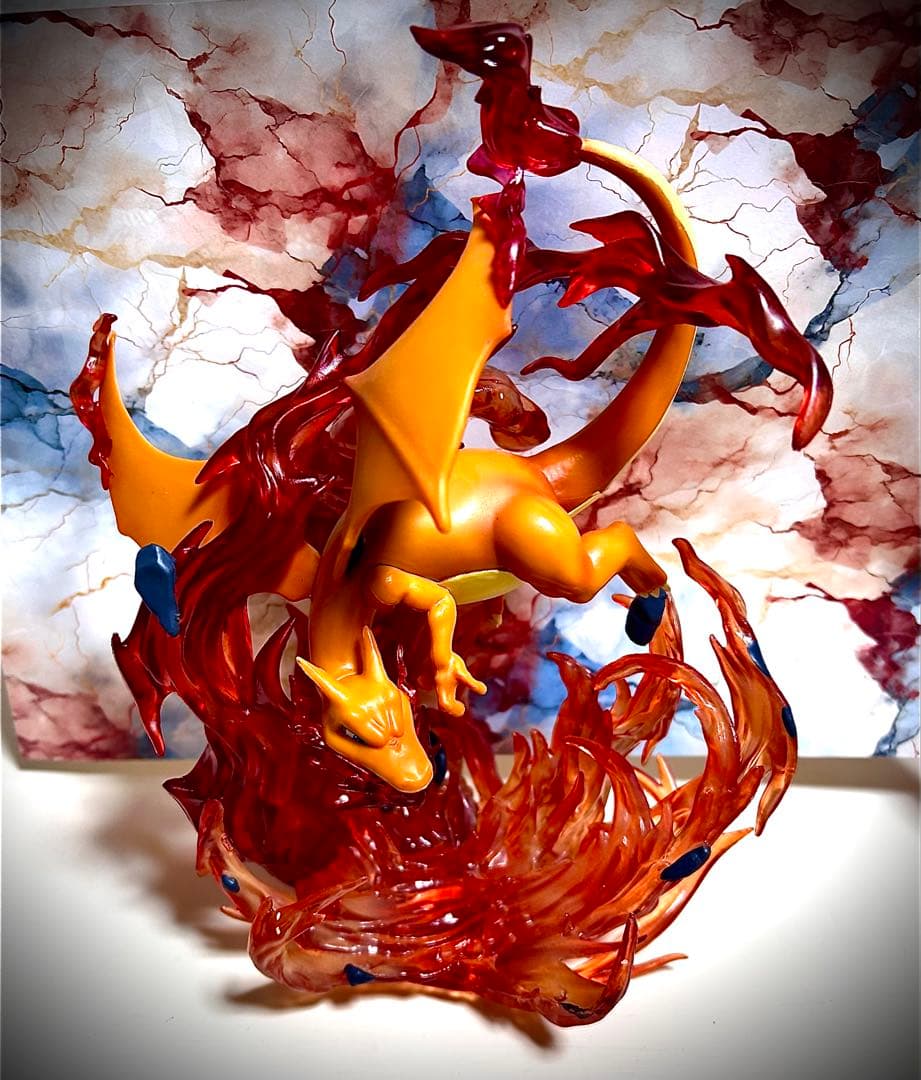 ポケモン リザードン フィギュア 炎エフェクト付き 21cm ビックサイズ