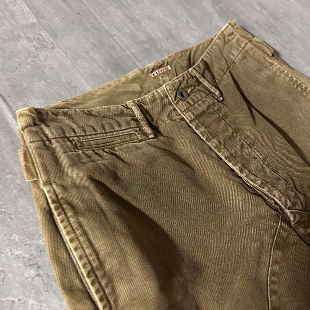 m6912【00s】KAPITAL サルエル風 ワークパンツ ダック生地 日本製