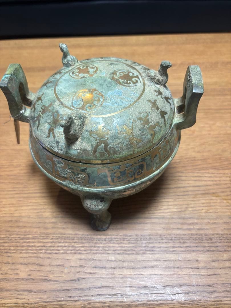 三枝惣太郎 作 瑞鳥鳳凰 美術工芸 金属製 置物 オブジェ インテリア 工芸品