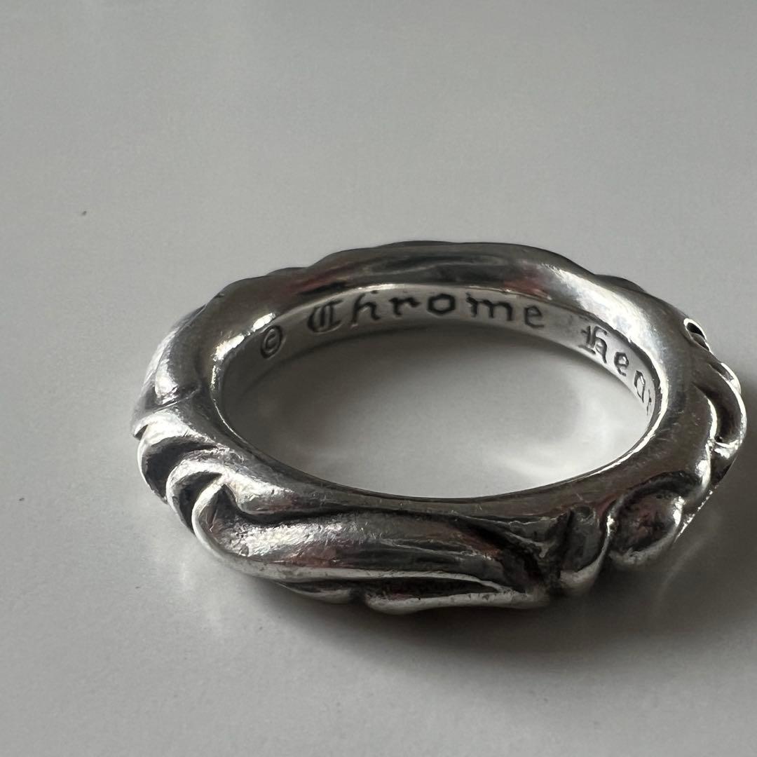 【やまちゃん】Chrome Hearts スクロールバンド リング
