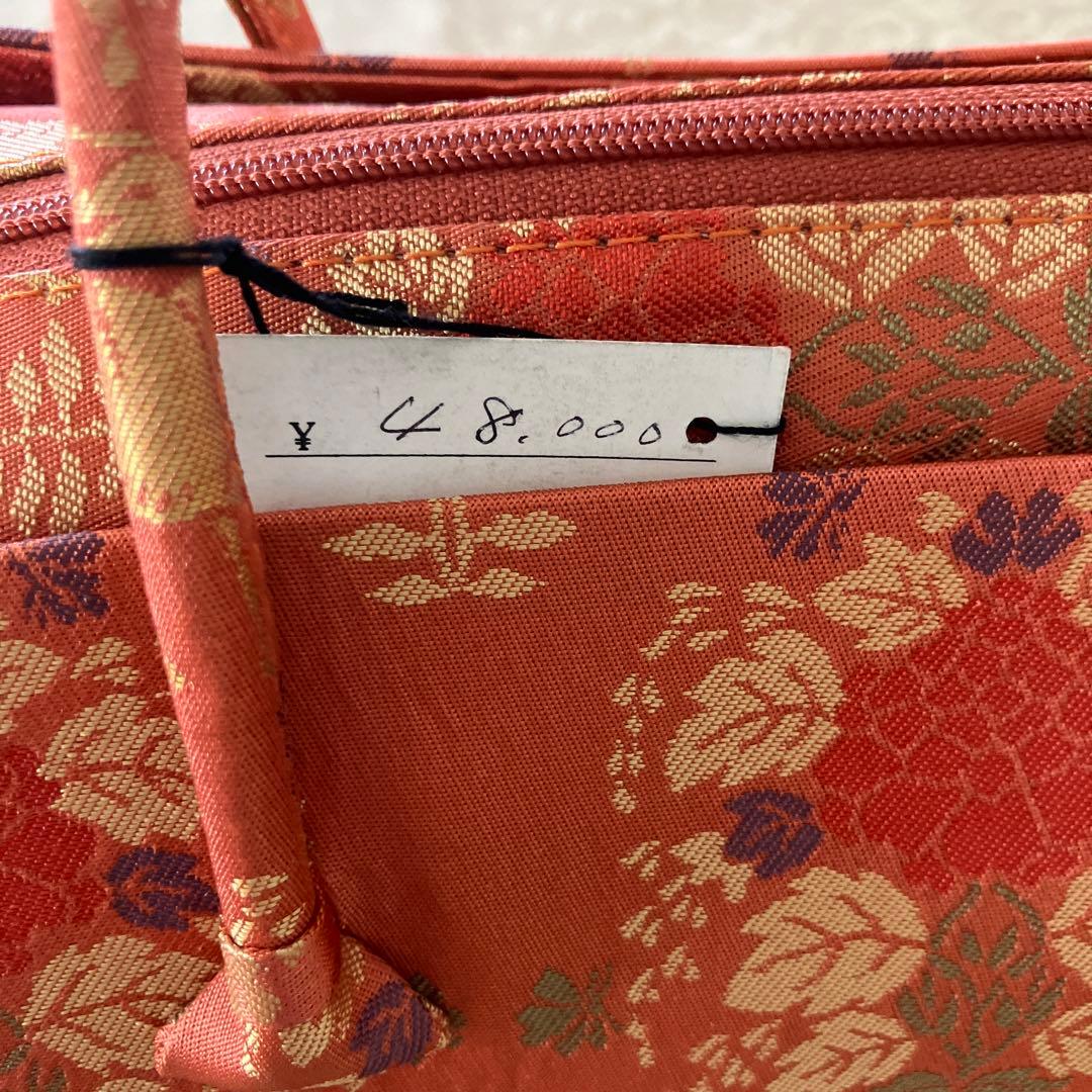 タグ付　新品未使用品【利休バッグ/和装バッグ/お茶席バッグ】　ボストンバッグ