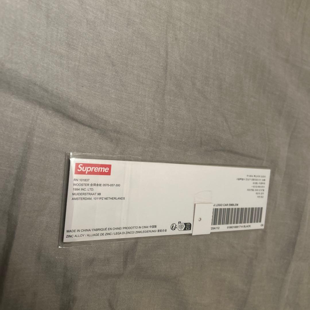 小物 Supreme Box Logo Car Emblem \"Black\"