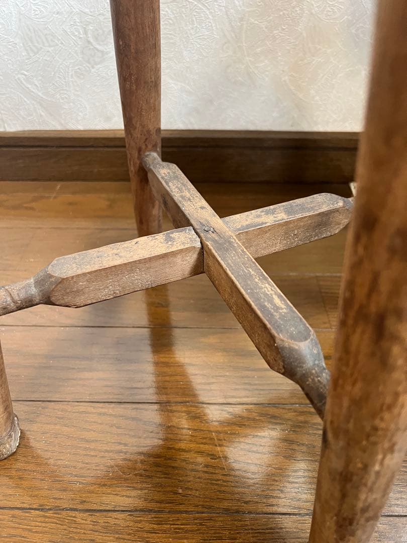 アンティーク スツール ウッドスツール 丸椅子 イス キッチン