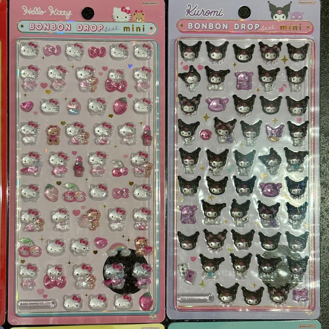 【正規品】サンリオ ボンボンドロップシール mini 8種類 コンプリート①
