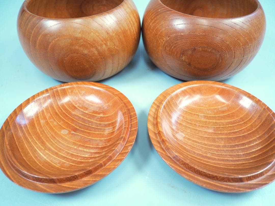 【宮崎県】日向特製蛤碁石35号・欅碁笥セット