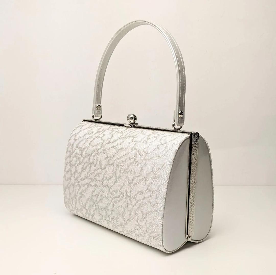 マコ様和装 草履バッグセット フォーマル 帯地 シルバー フリーサイズ u24