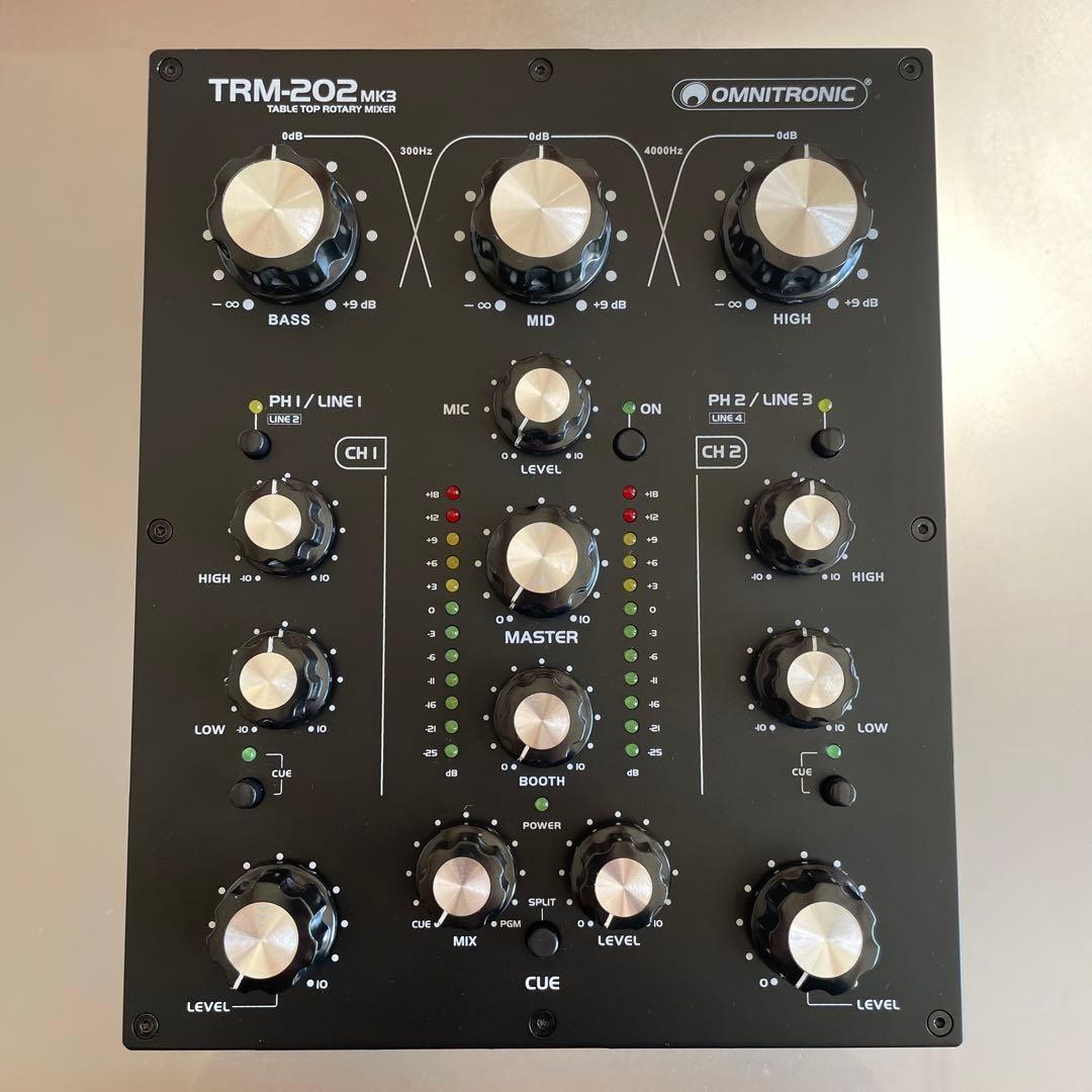 OMNITRONIC TRM-202 MK3 ロータリーミキサー