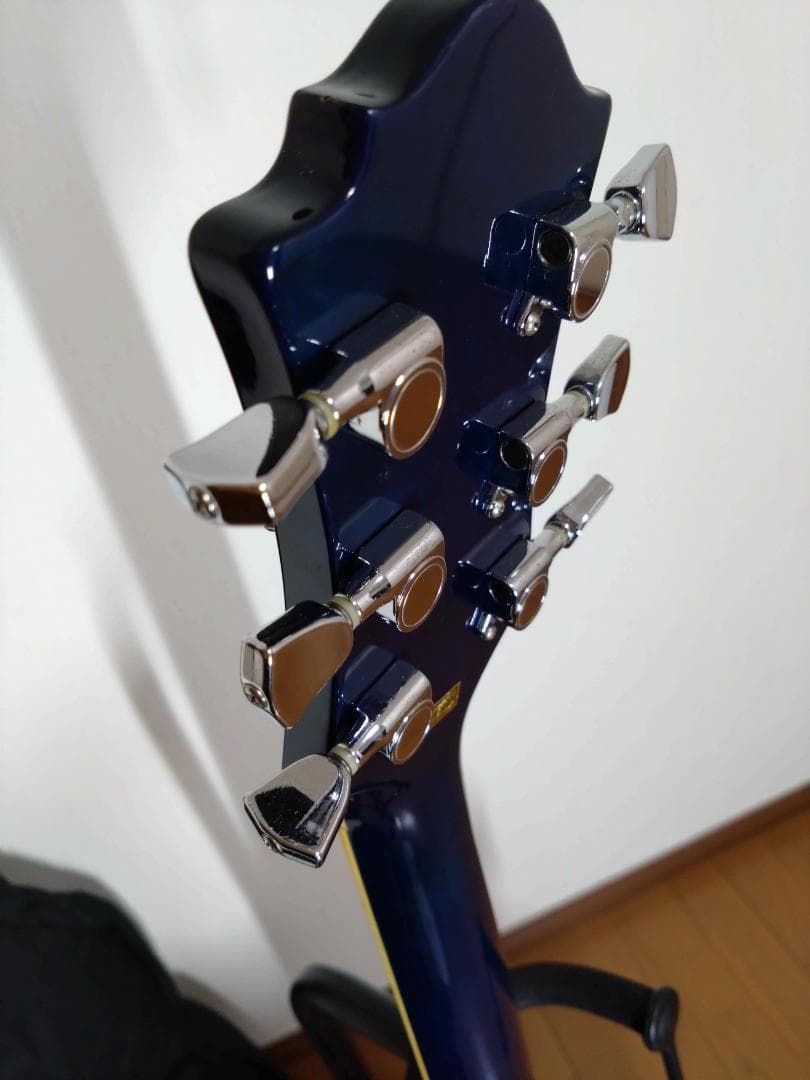 Barclay エレキギター ブルー 簡易ケース付き