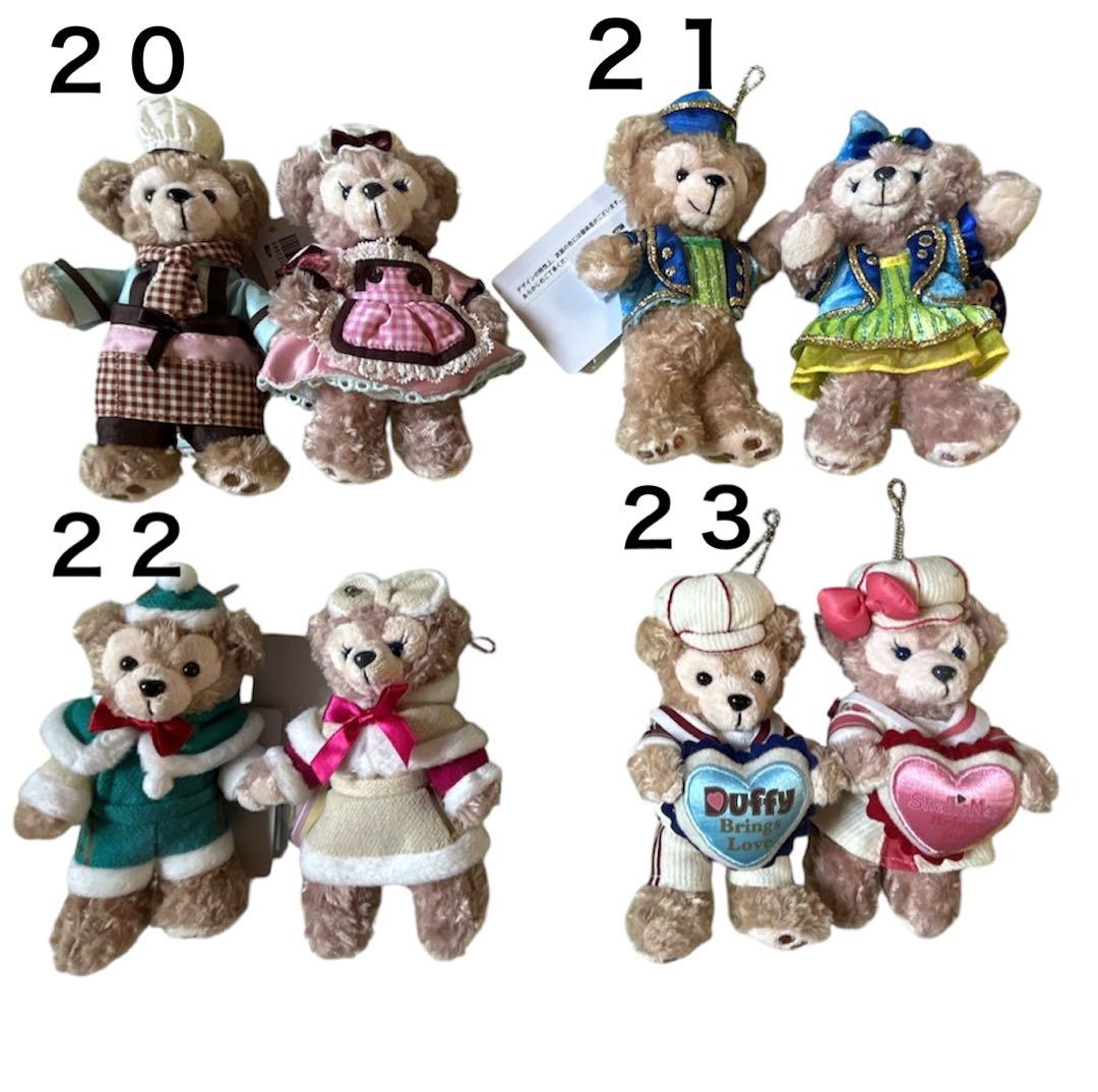新品　ディズニー　ぬいぐるみバッジ　ダッフィー　シェリーメイ　ペア　21セット