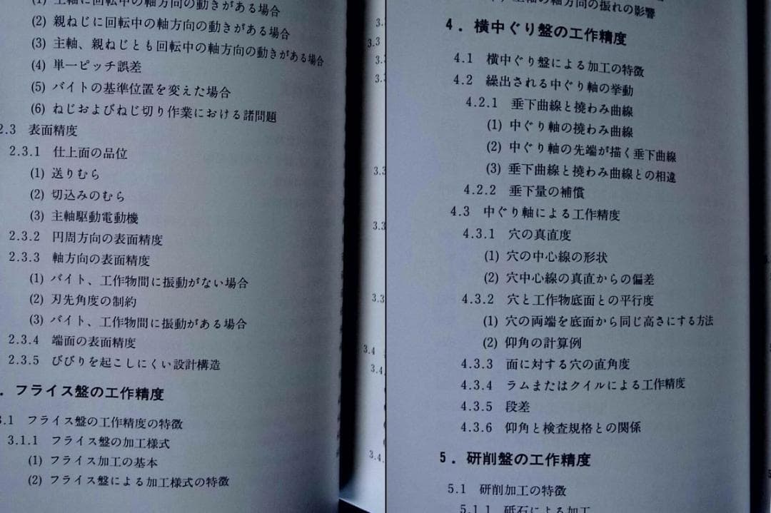 工作機械特論 本田巨範（フライス盤の工作精度 他 掲載）