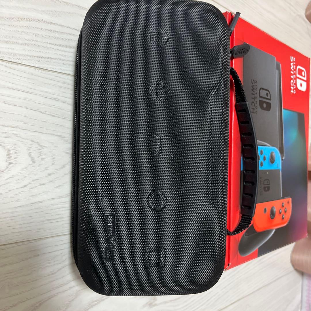 Nintendo Switch ネオンブルー/レッド 本体充電スタンド、ケース付