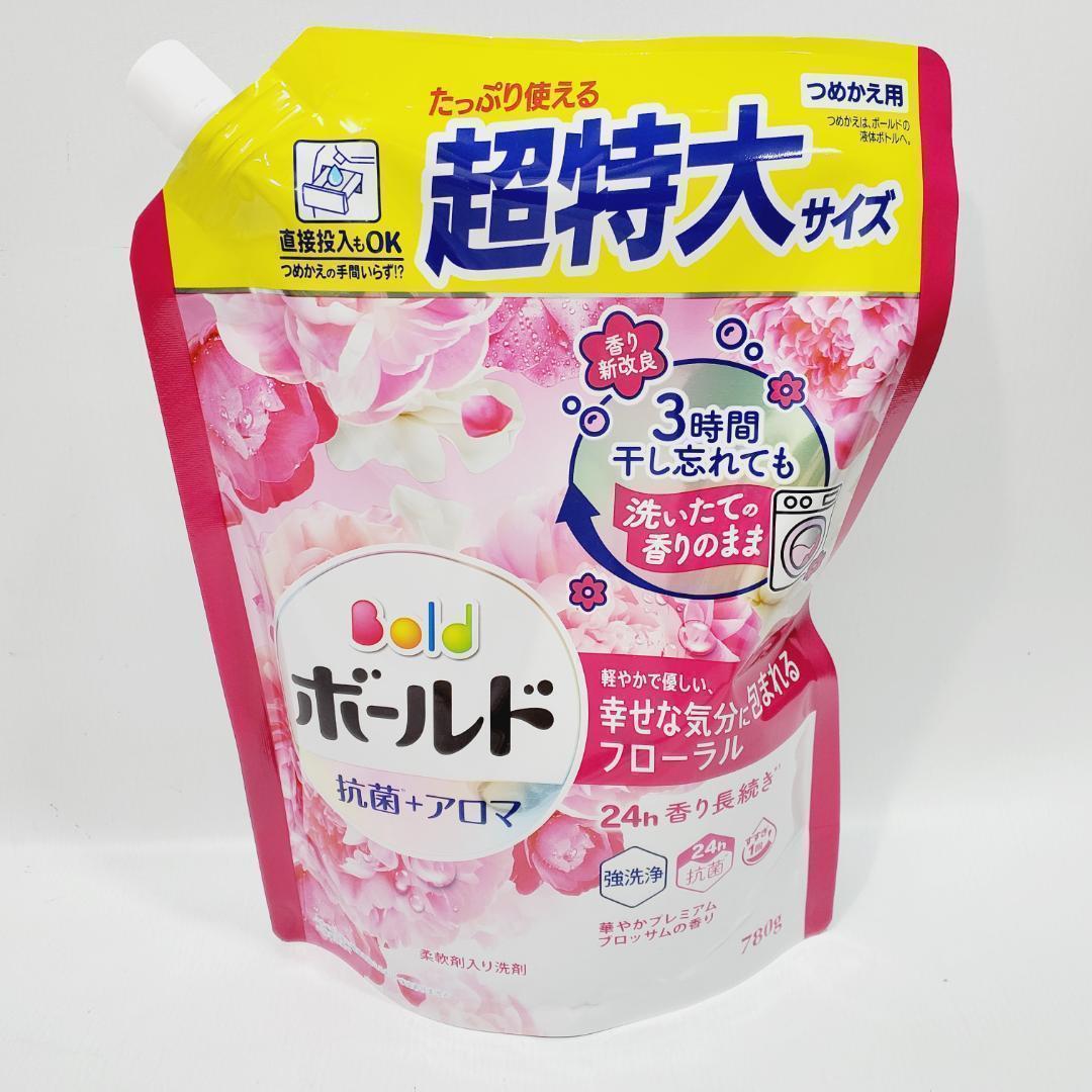 ボールド 洗濯洗剤 液体 プレミアムブロッサム 詰め替え 780g×8袋