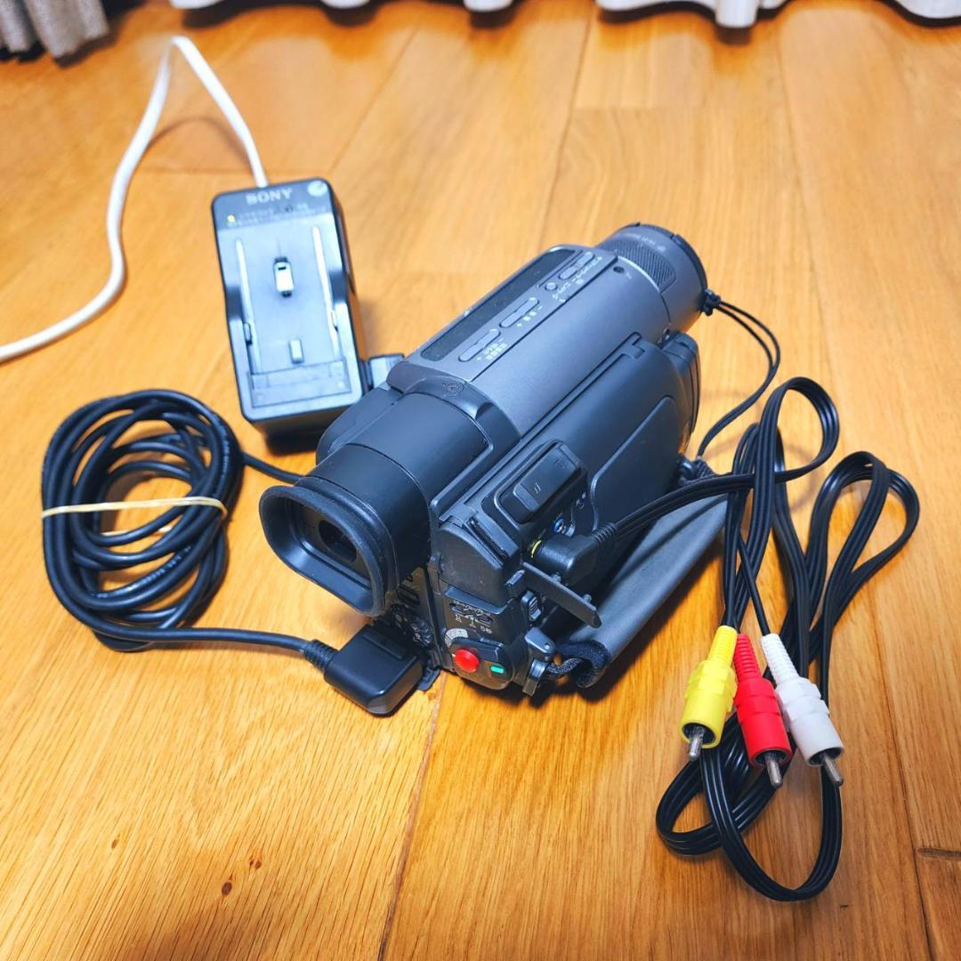 【動作確認済】高画質 SONY 8ミリ Hi8 ビデオカメラ ACアダプタセット