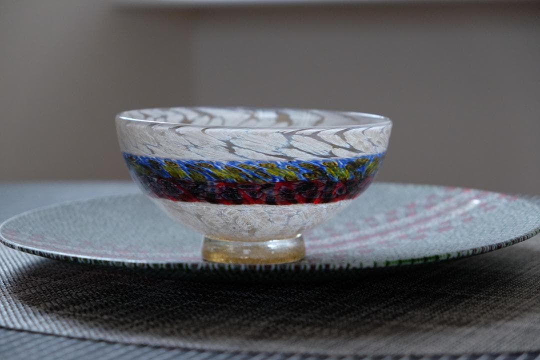 輪島塗 輪島漆器 谷内和子作 丸盆 おしどり 梅 沈金 金箔