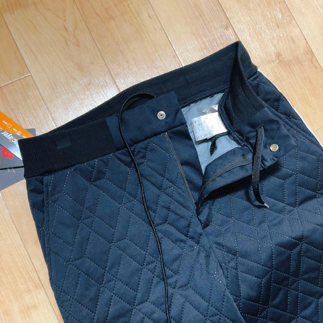 新品　ニューバランス ゴルフ 防風 ダイヤ柄 キルト ロゴテープ ロング パンツ