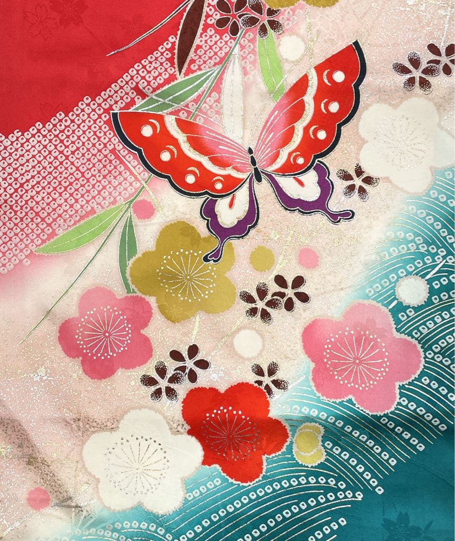 ◎mk-2550　七五三　女の子　着物　7歳　日本製　　12-4