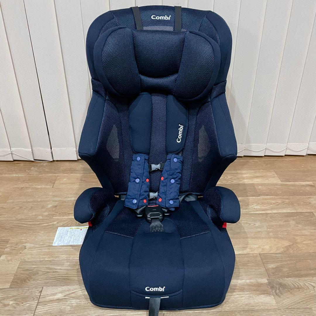 極美品】Combi ジュニアシート ジョイトリップ エアスルー GH ネイビー